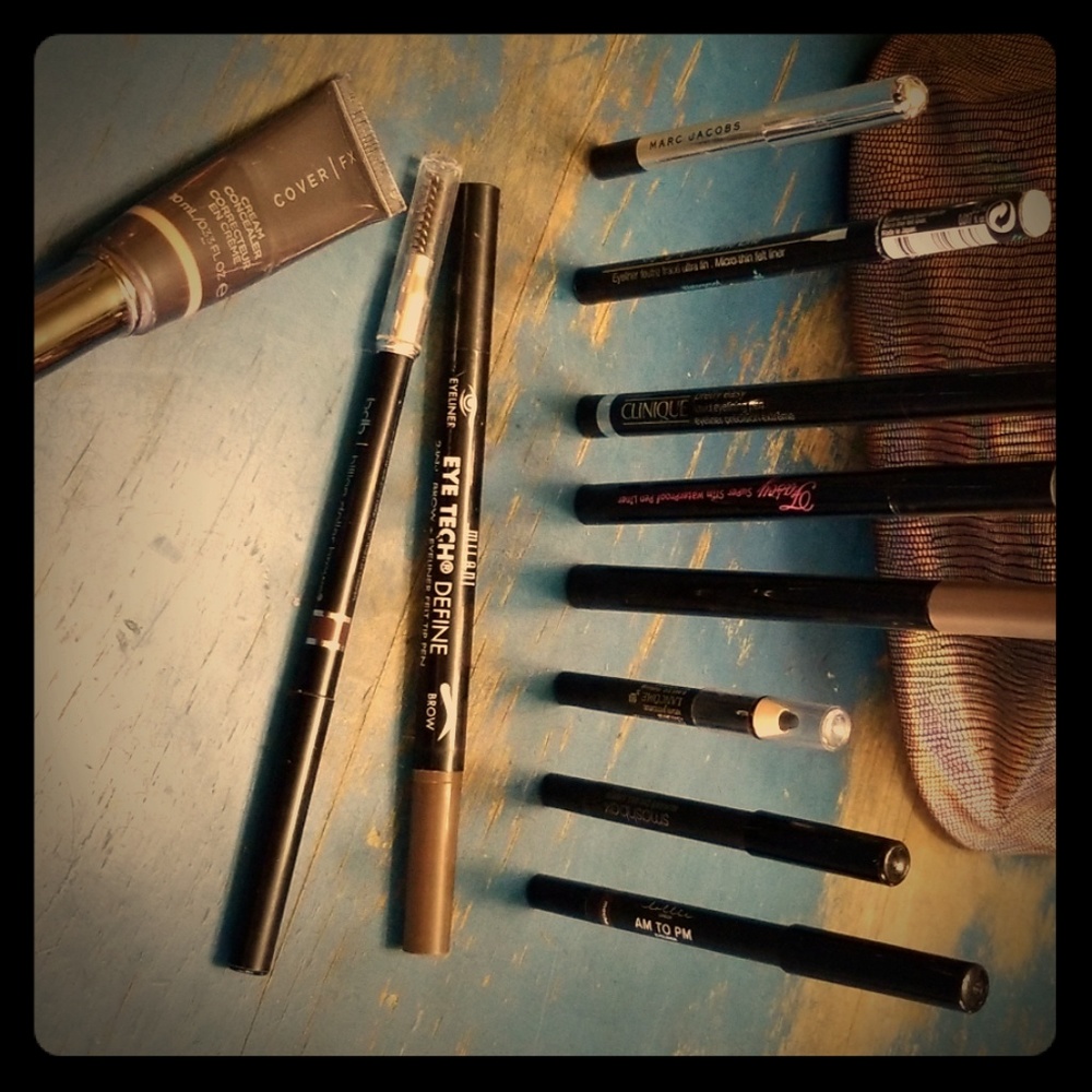Clinique and other mix lot of eye liners